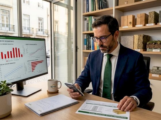 Engenheiro avalia proposta orçamental tendo em conta os requisitos técnicos.