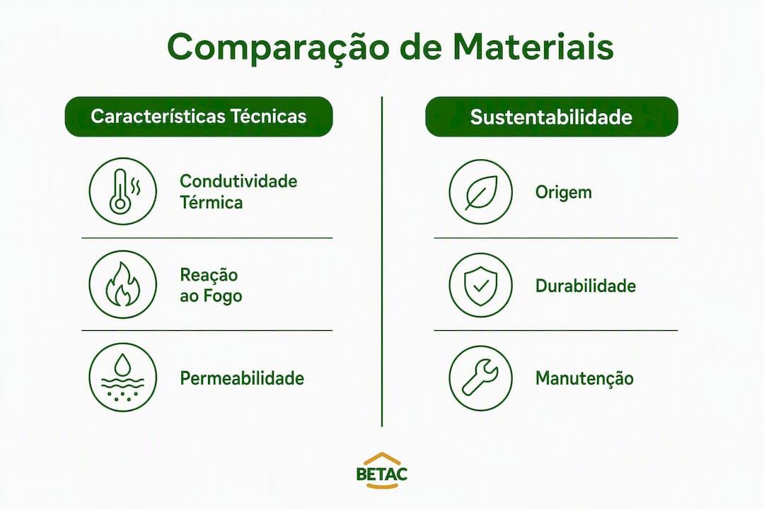 Guia visual sobre as diferenças entre os principais materiais de isolamento para edifícios