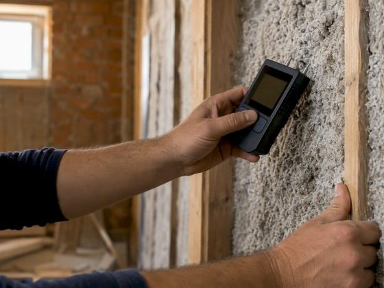 Avaliação técnica da obra com recurso a medidor de humidade