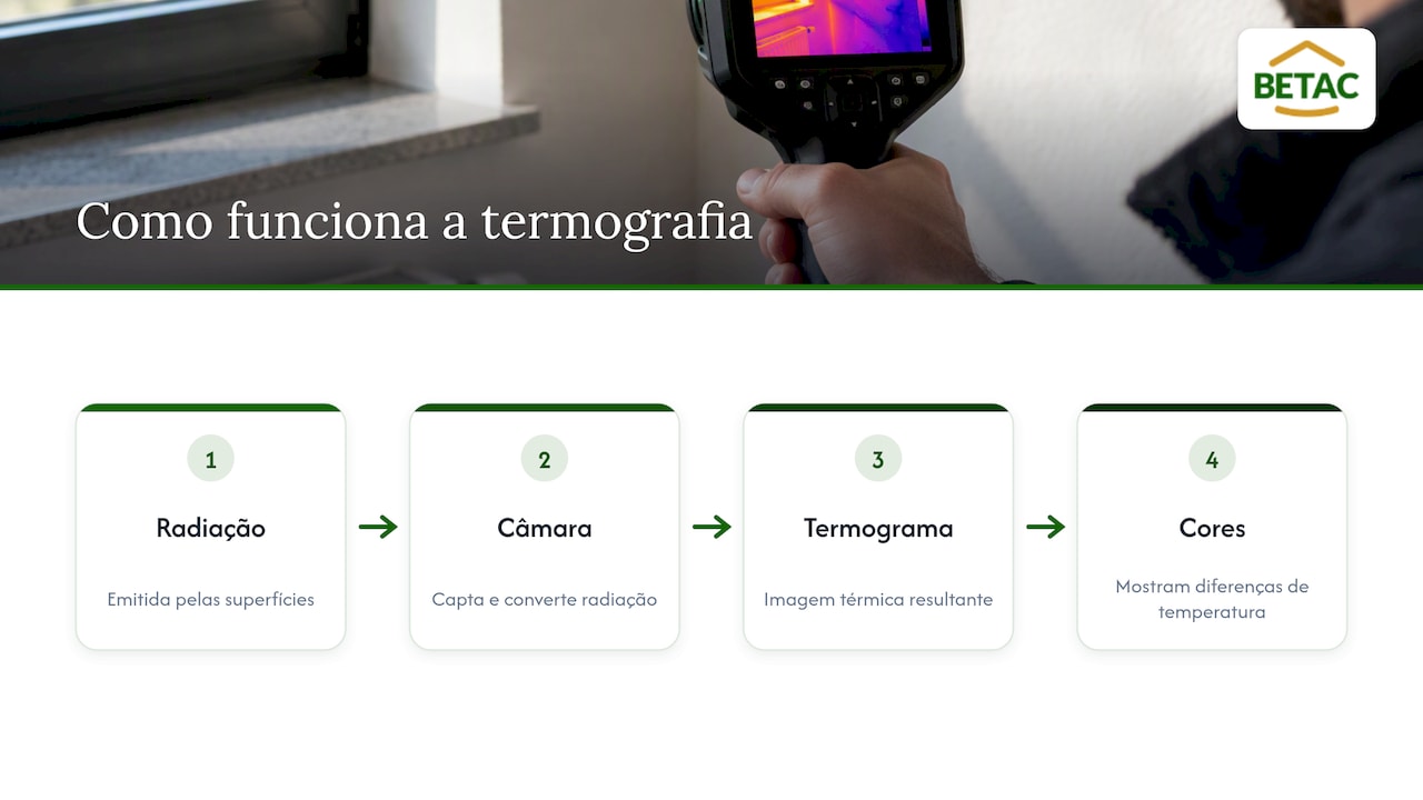O que é a termografia e como funciona em edifícios — overview diagram